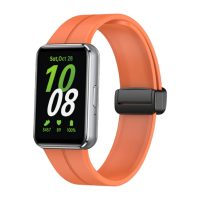 eses Silikonový řemínek s magnetickou přezkou pro Samsung Galaxy Fit 3 - Oranžový