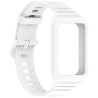 eses Silikonový řemínek s rámečkem pro Honor Band 9 - Bílý