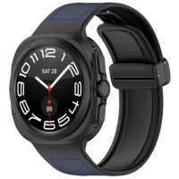 eses Kombinovaný řemínek s magnetickou přezkou pro Samsung Galaxy Watch Ultra 47mm - Modrý