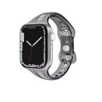 eses Silikonový transparentní řemínek pro Apple Watch - Černý, 38mm, 40mm, 41mm