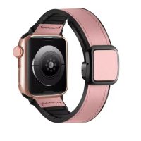 eses Sportovní kožený řemínek pro Apple Watch - Růžový 38mm, 40mm, 41mm