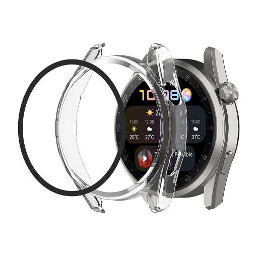 Foto - Ochranný kryt pro Huawei Watch 3 - Transparentní