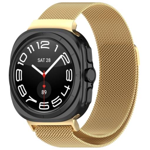 Foto - eses Milánský tah pro Samsung Galaxy Watch Ultra 47 mm - Zlatý