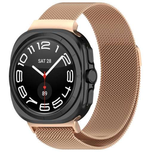 Foto - eses Milánský tah pro Samsung Galaxy Watch Ultra 47 mm - Růžovo zlatý